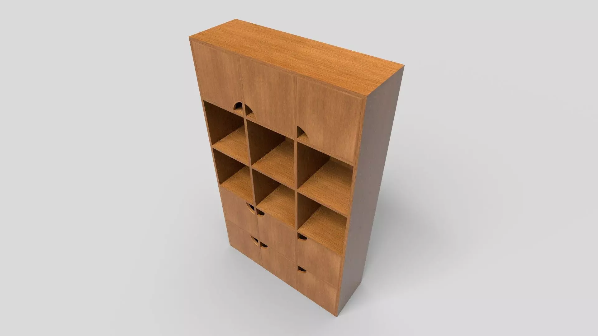 Bookcase CG19 3D model_4
