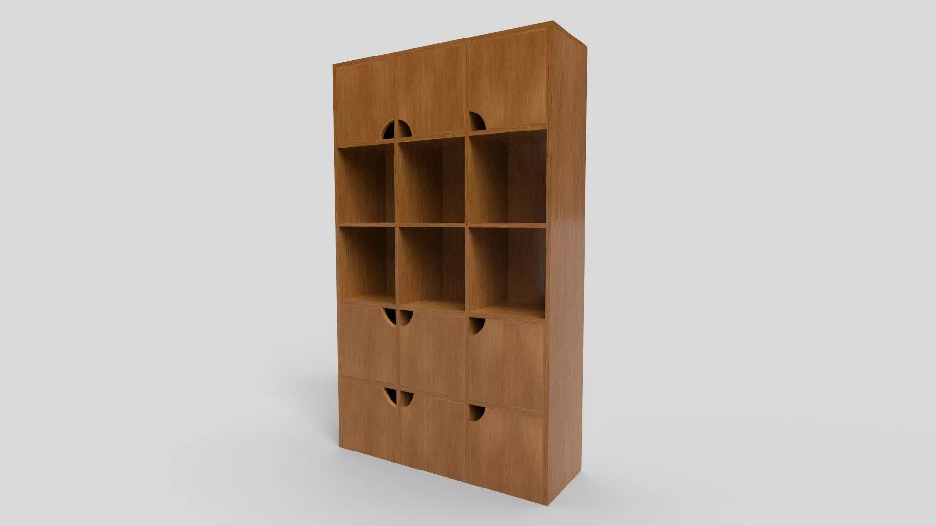 Bookcase CG19 3D model_1
