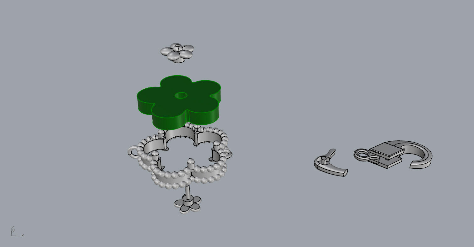 Lucky Spring Bracelet 3D print model_13