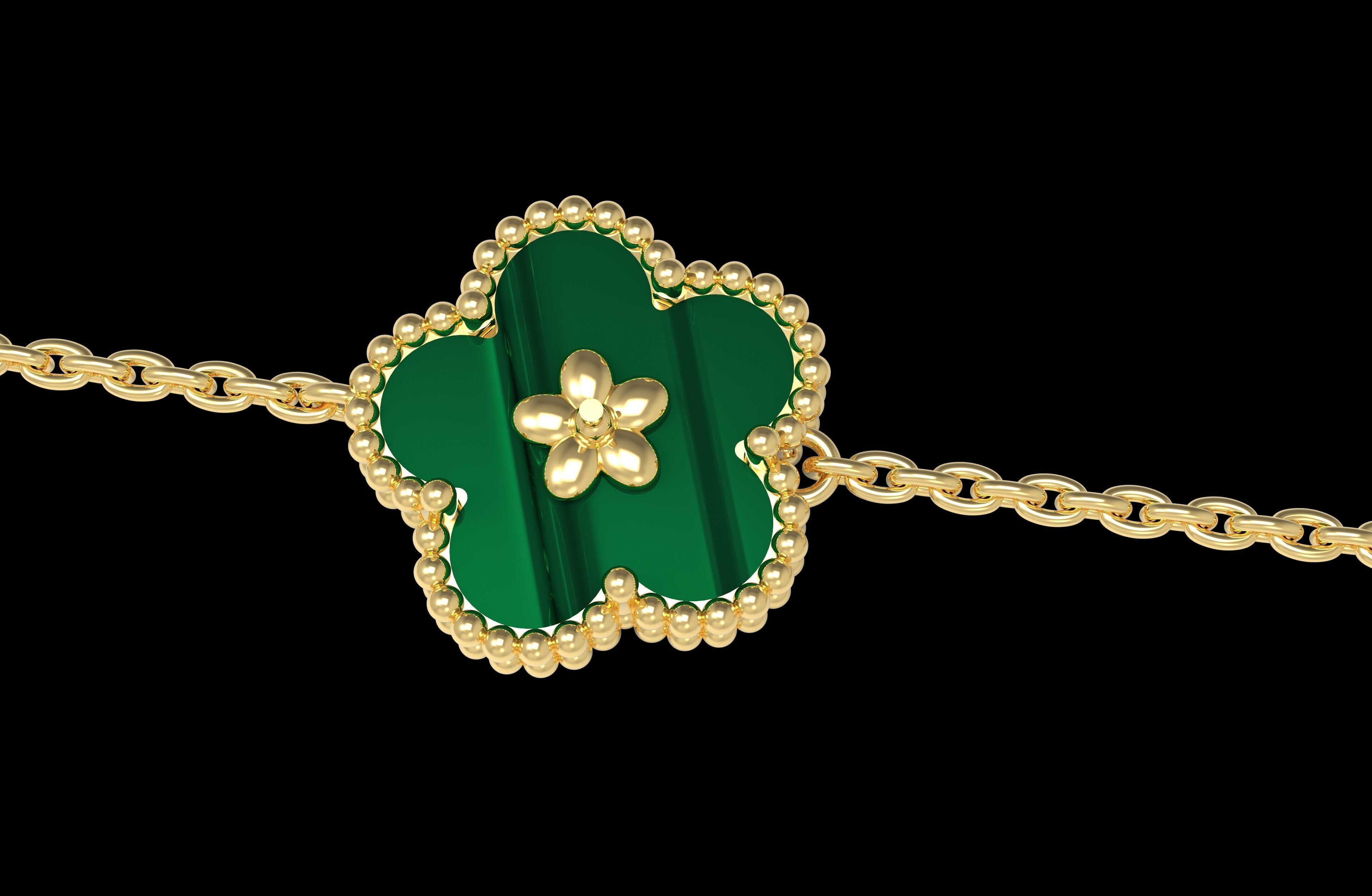 Lucky Spring Bracelet 3D print model_1