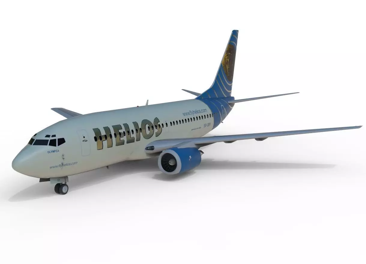 3 basic commercial aircraft models 737- 3D model