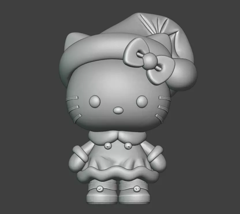 hello kitty navidad 3D model_0