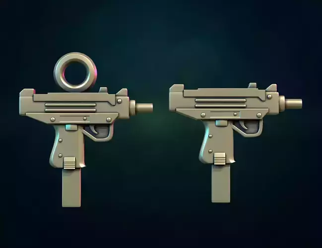 Gun I and pendant 3D print model