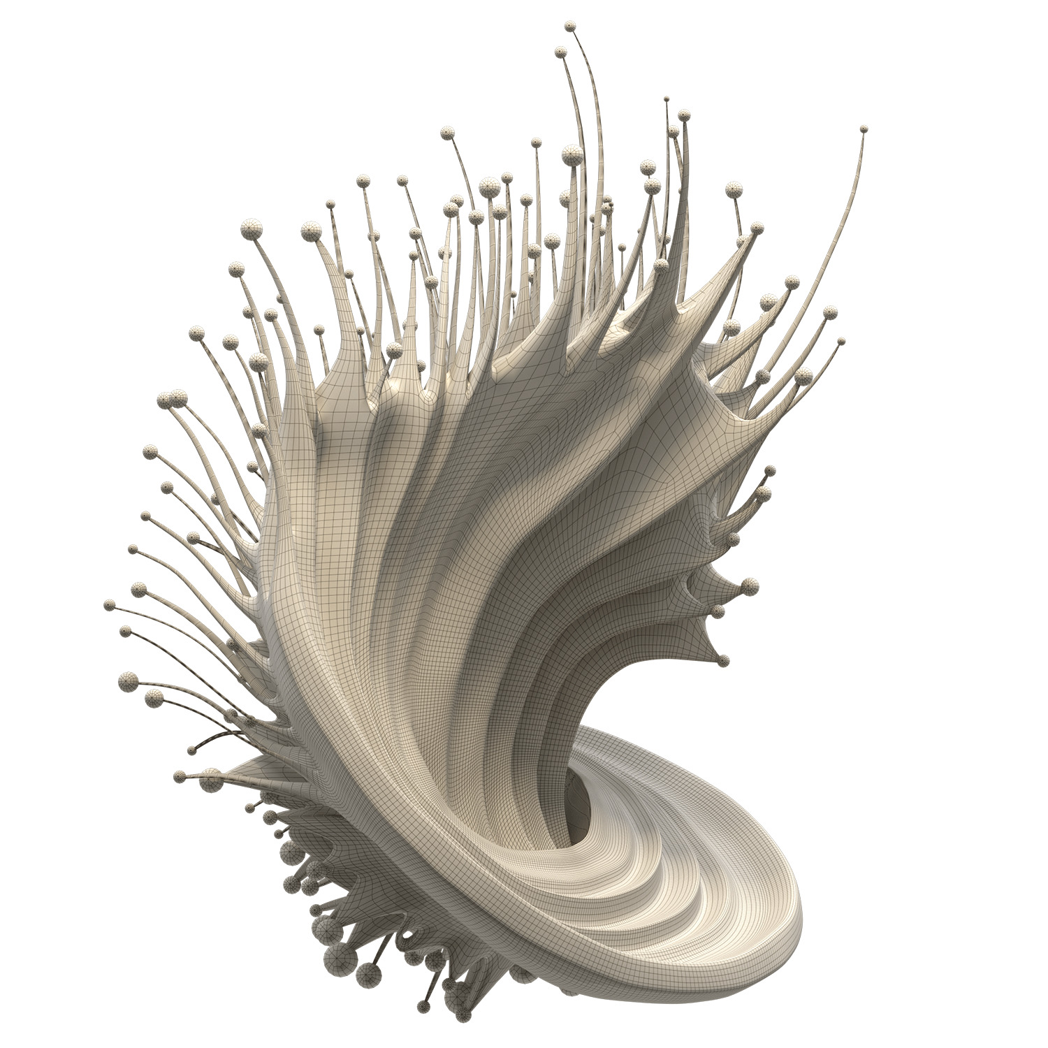 Architectural Abstract Sculpture 3D model_6