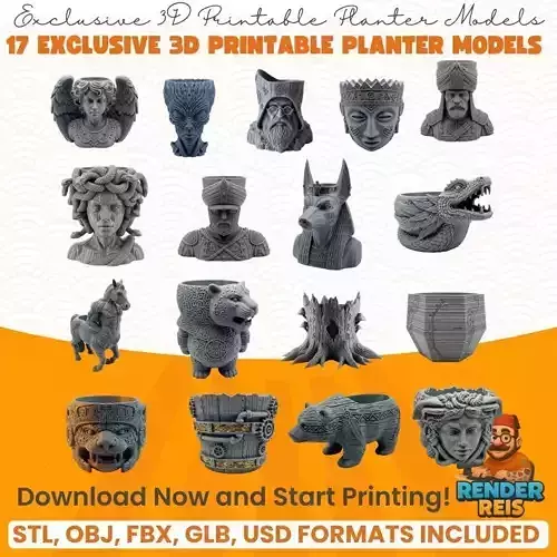 Limited Edition 3D Planter Collection 
