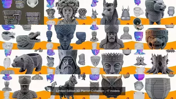 Limited Edition 3D Planter Collection