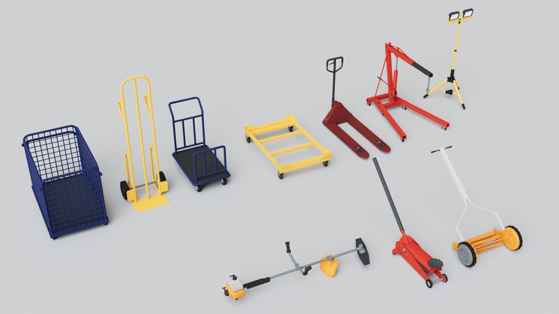 Realistic Warehouse Furniture Mega Pack Collection Low-poly 3D model_3