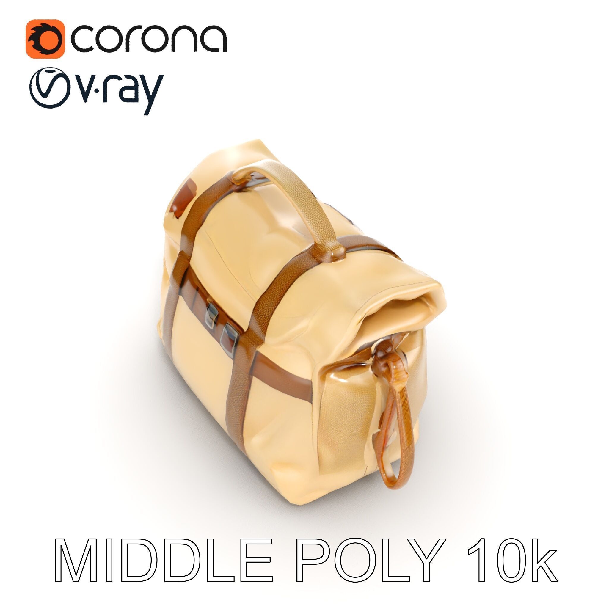 Canvas Backpack D Model Pack Low-poly 3D model_14