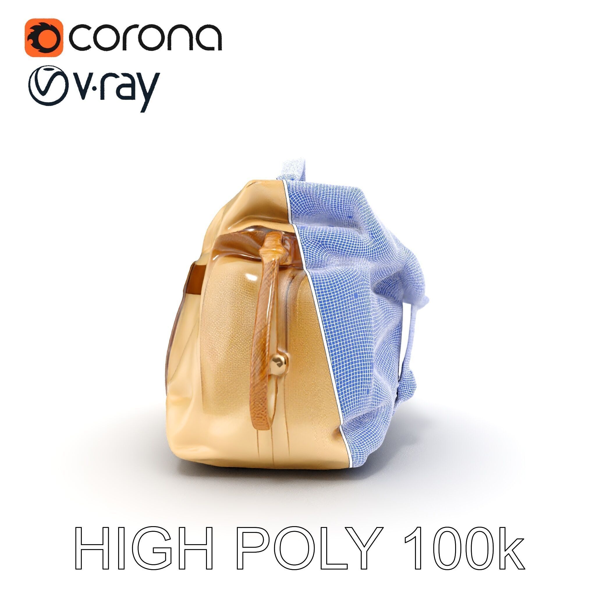 Canvas Backpack D Model Pack Low-poly 3D model_16