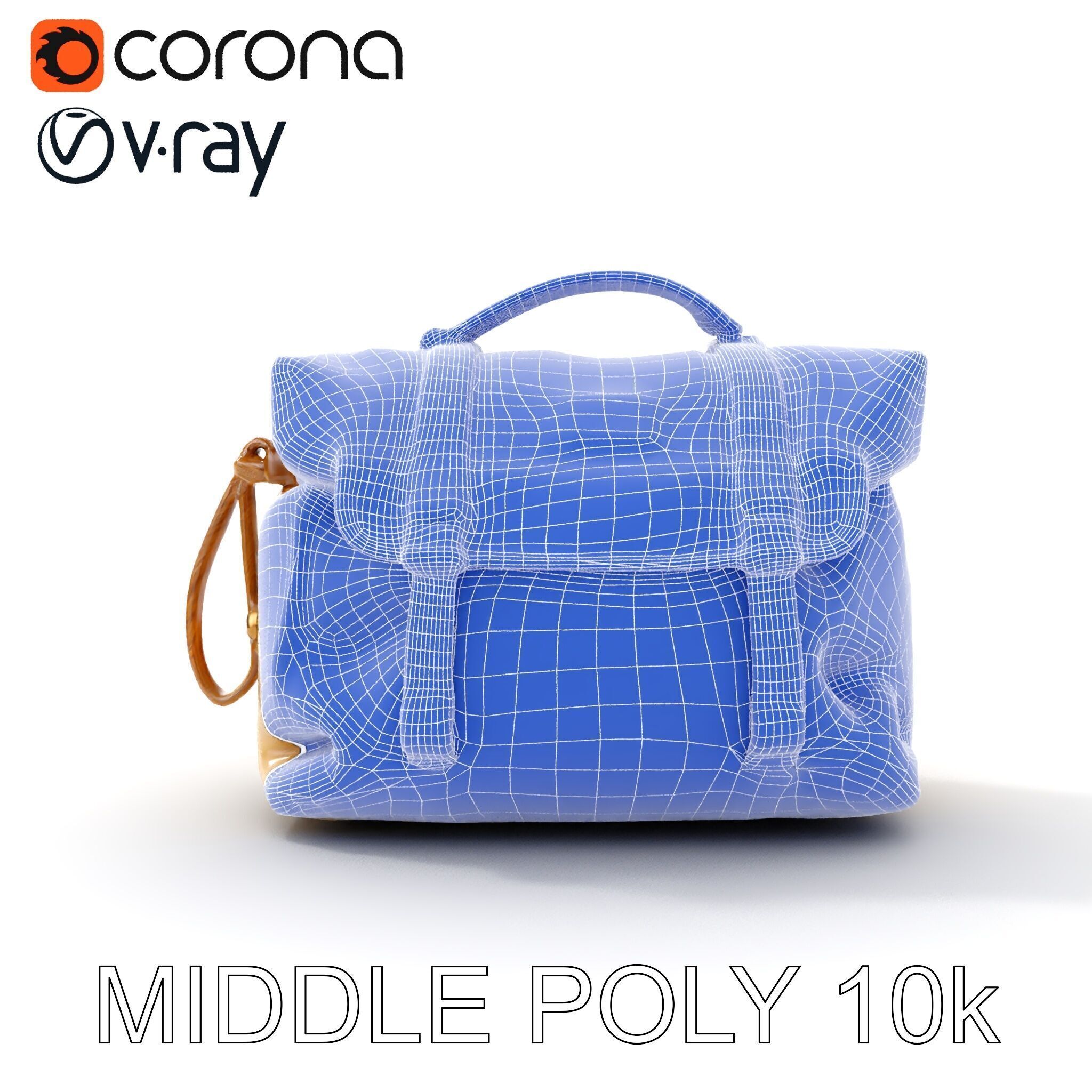 Canvas Backpack D Model Pack Low-poly 3D model_8
