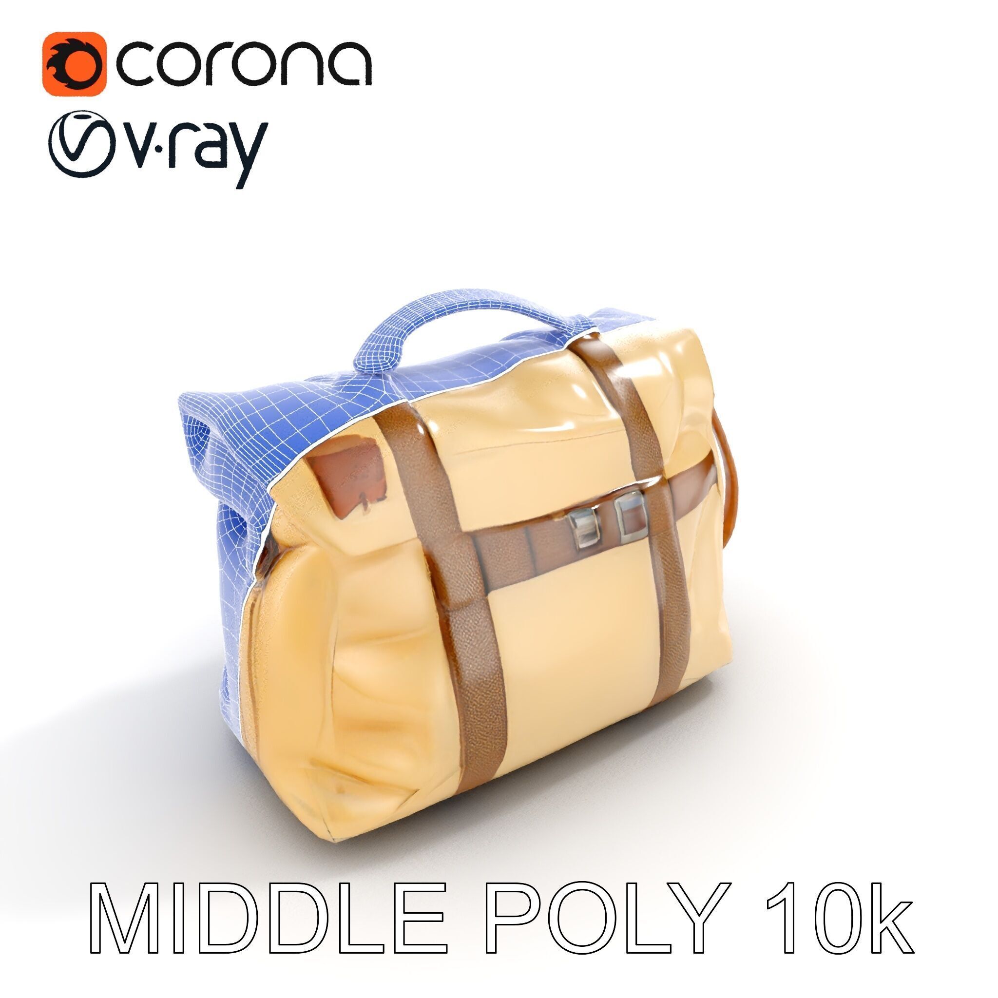 Canvas Backpack D Model Pack Low-poly 3D model_23