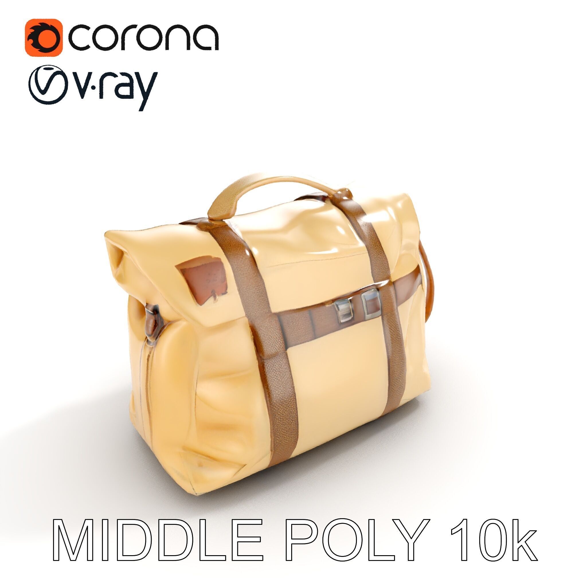 Canvas Backpack D Model Pack Low-poly 3D model_17