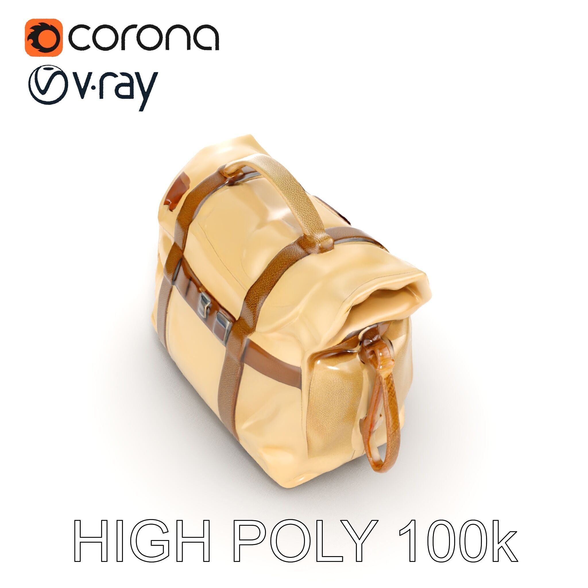 Canvas Backpack D Model Pack Low-poly 3D model_32