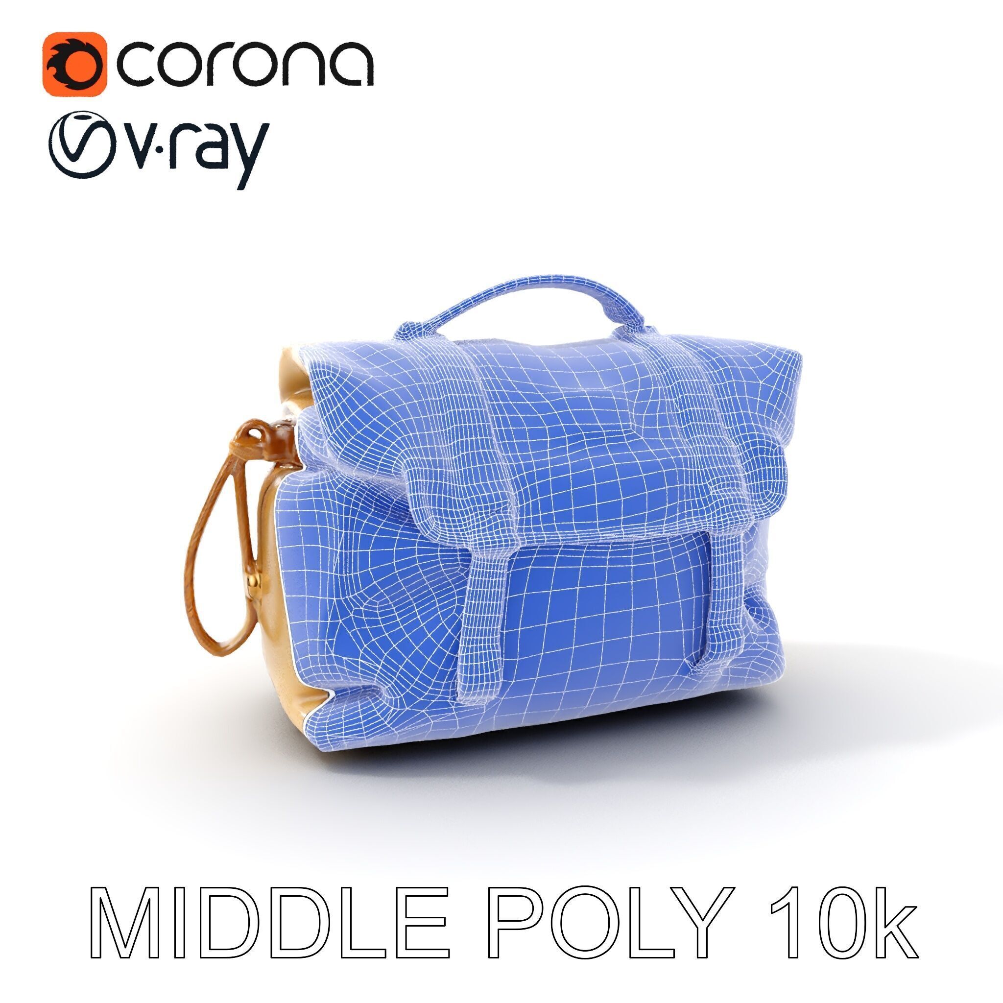 Canvas Backpack D Model Pack Low-poly 3D model_25