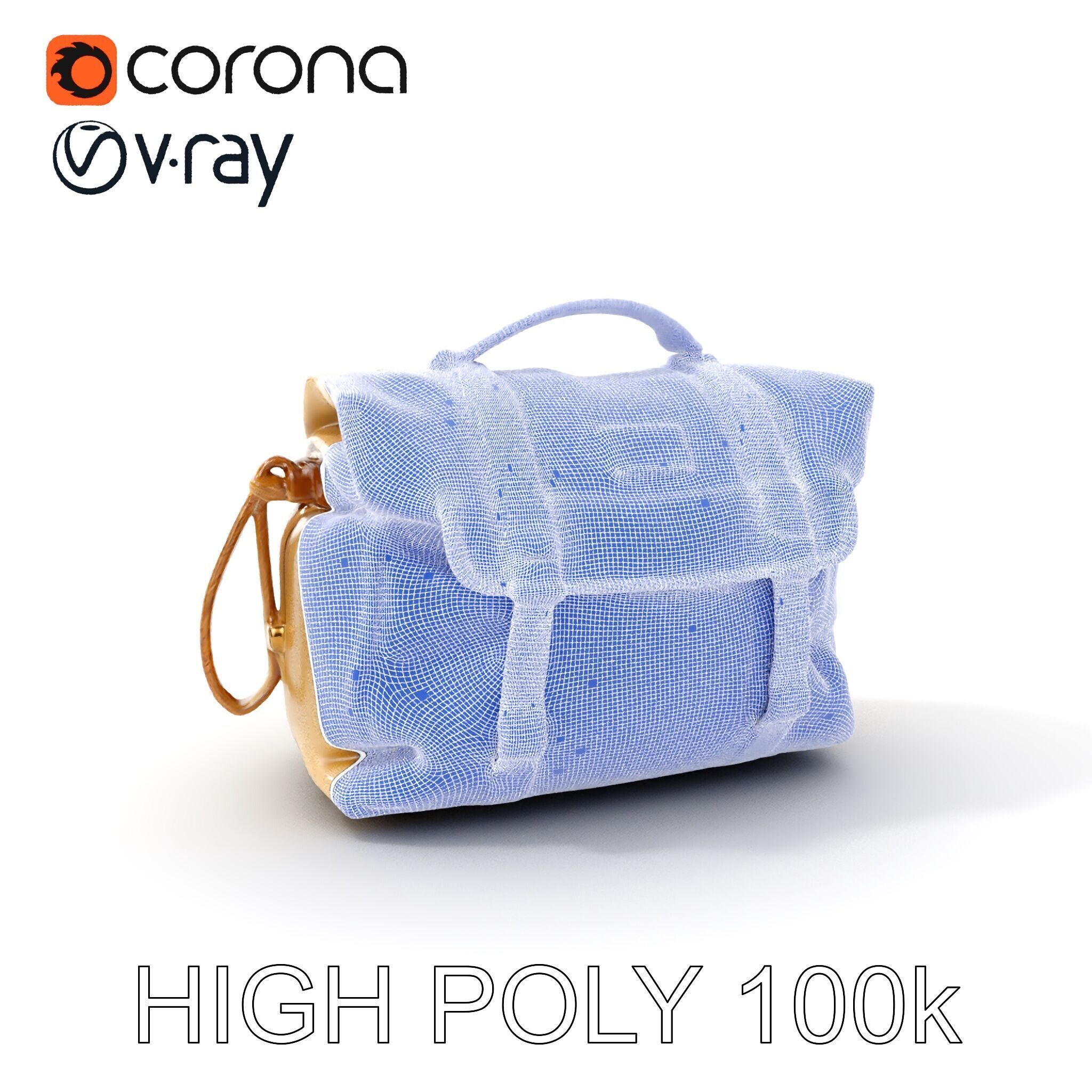 Canvas Backpack D Model Pack Low-poly 3D model_4
