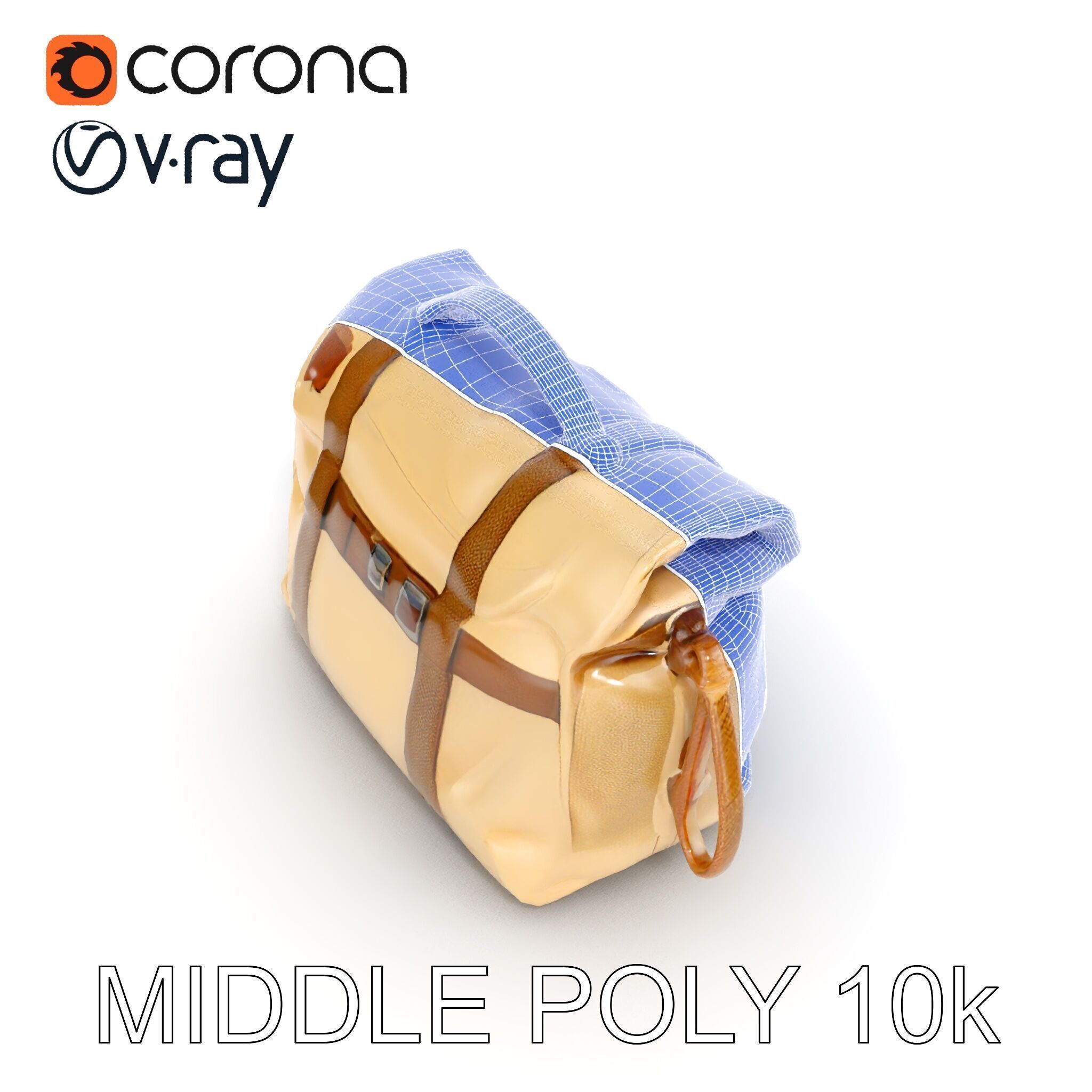 Canvas Backpack D Model Pack Low-poly 3D model_33