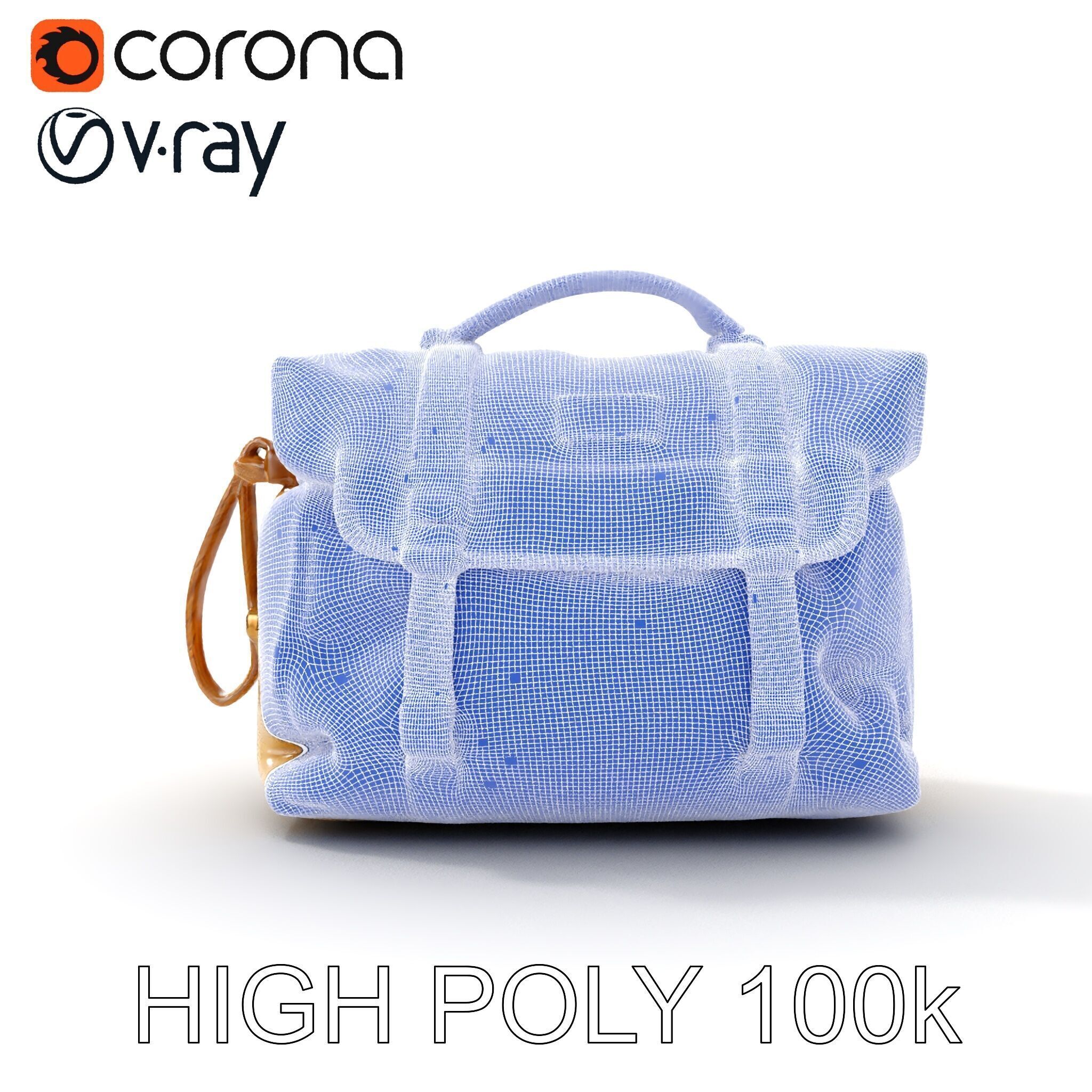 Canvas Backpack D Model Pack Low-poly 3D model_27
