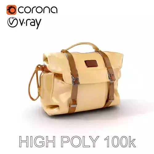 Canvas Backpack D Model Pack