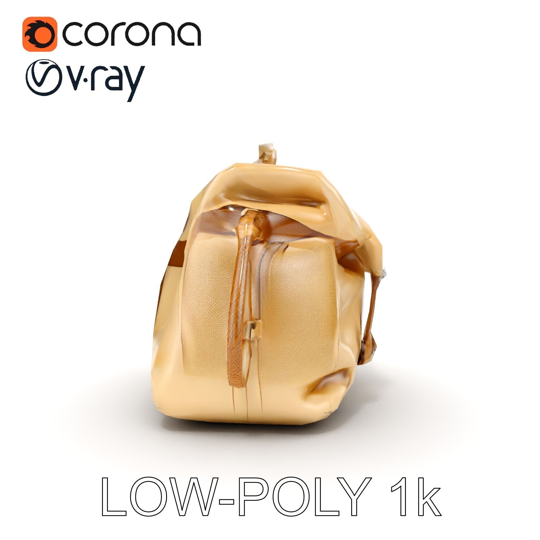 Canvas Backpack D Model Pack Low-poly 3D model_34