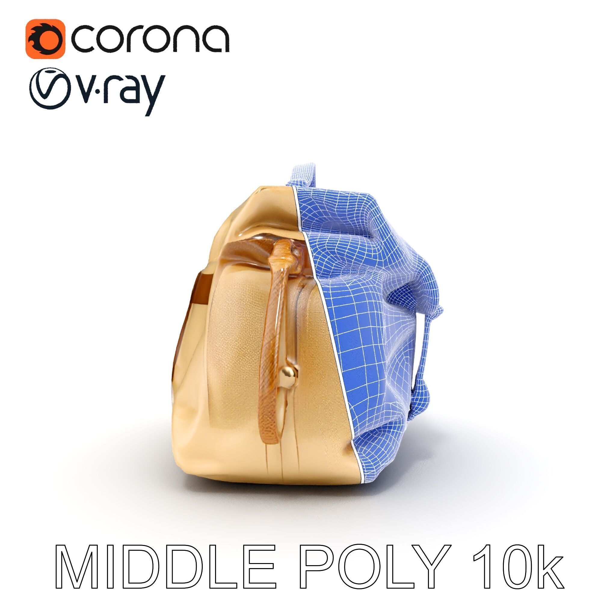 Canvas Backpack D Model Pack Low-poly 3D model_11