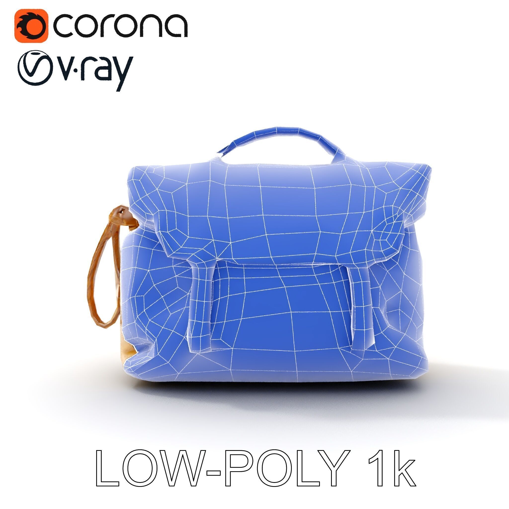 Canvas Backpack D Model Pack Low-poly 3D model_12