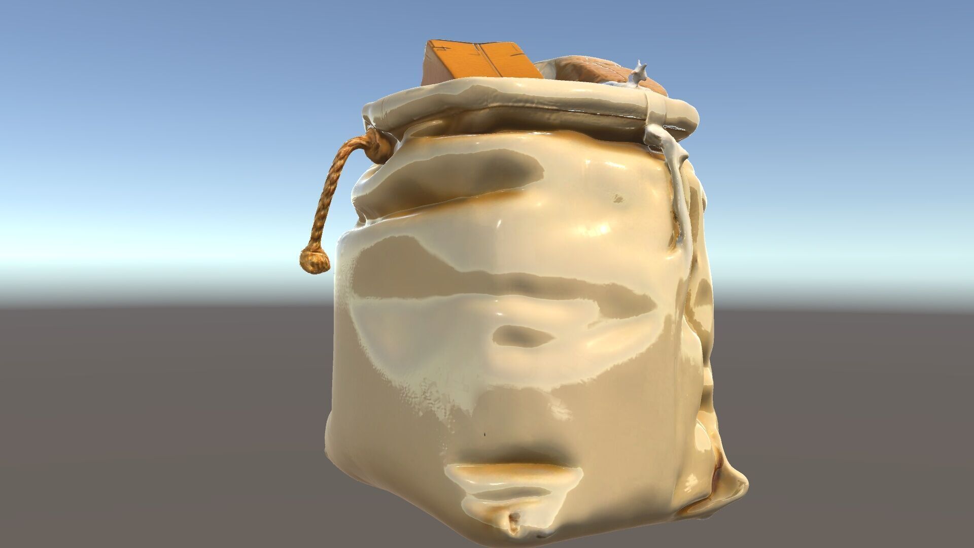 Realistic Burlap Sack Model Pack for Production Rendering and... Low-poly 3D model_5