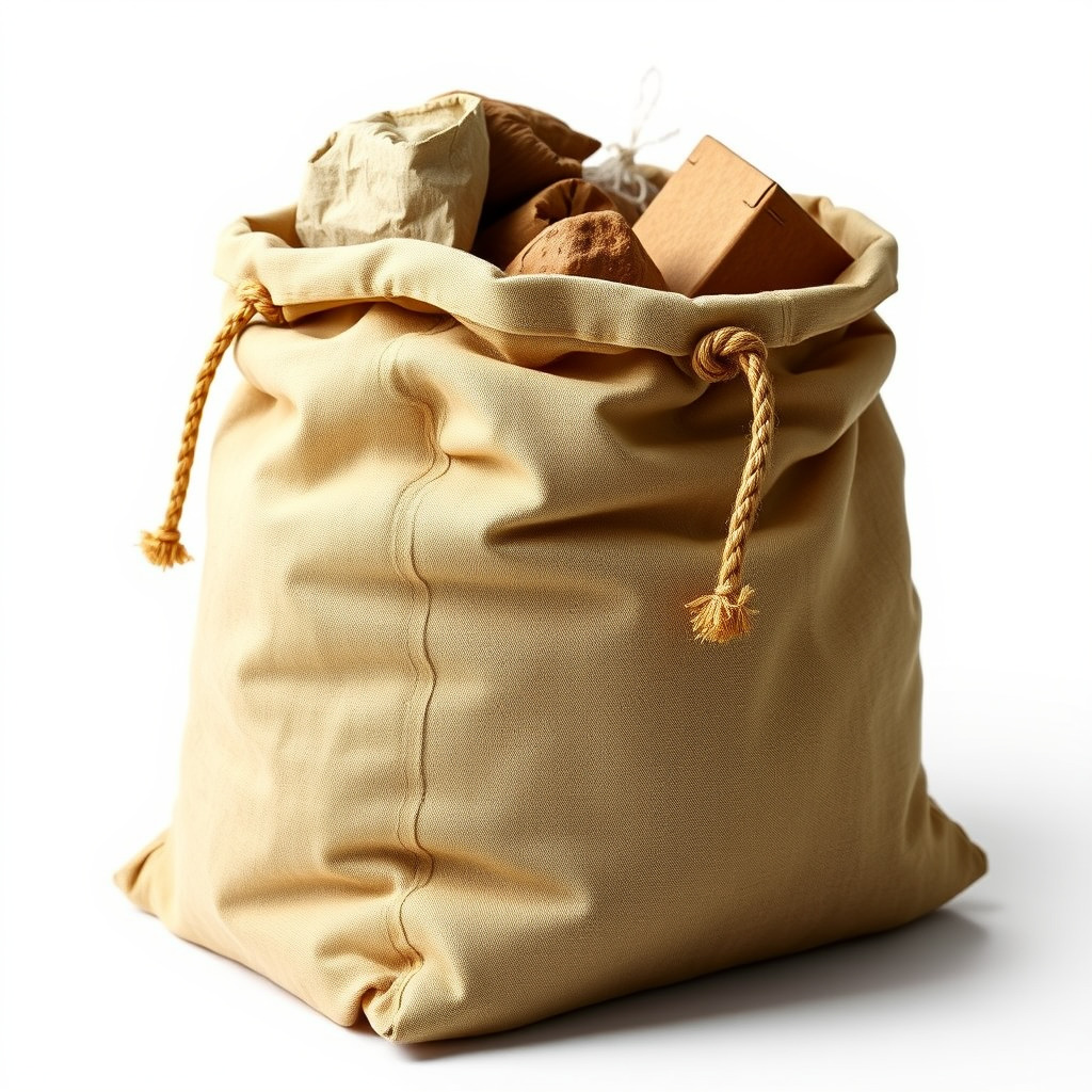 Realistic Burlap Sack Model Pack for Production Rendering and... Low-poly 3D model_2