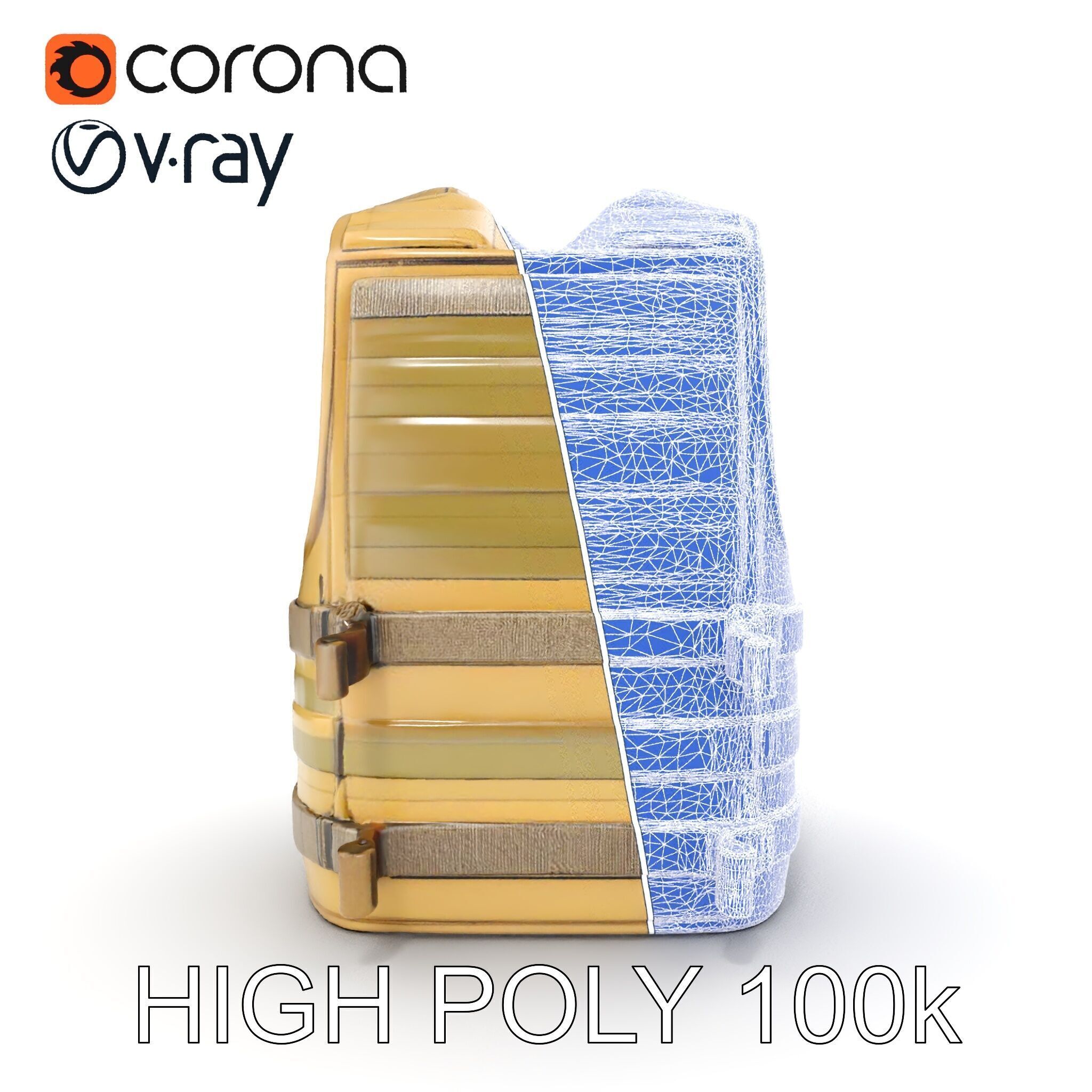 Tactical Vest D Model Pack Low-poly 3D model_34