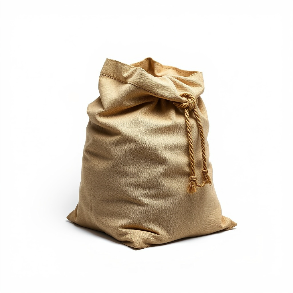 Canvas Drawstring Bag D Model Pack Low-poly 3D model_2