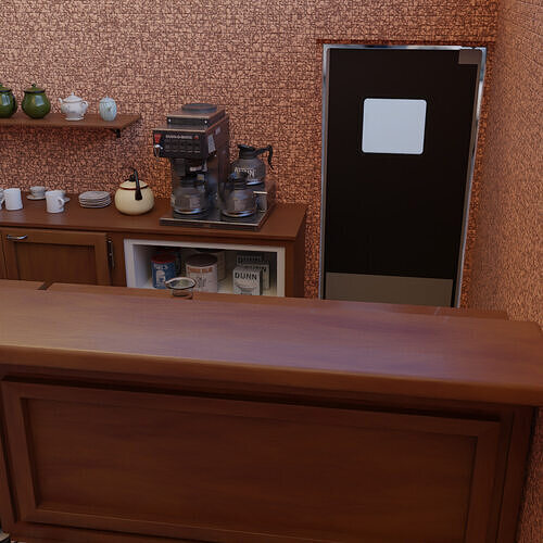 Small cafe  Le Pole 3D model