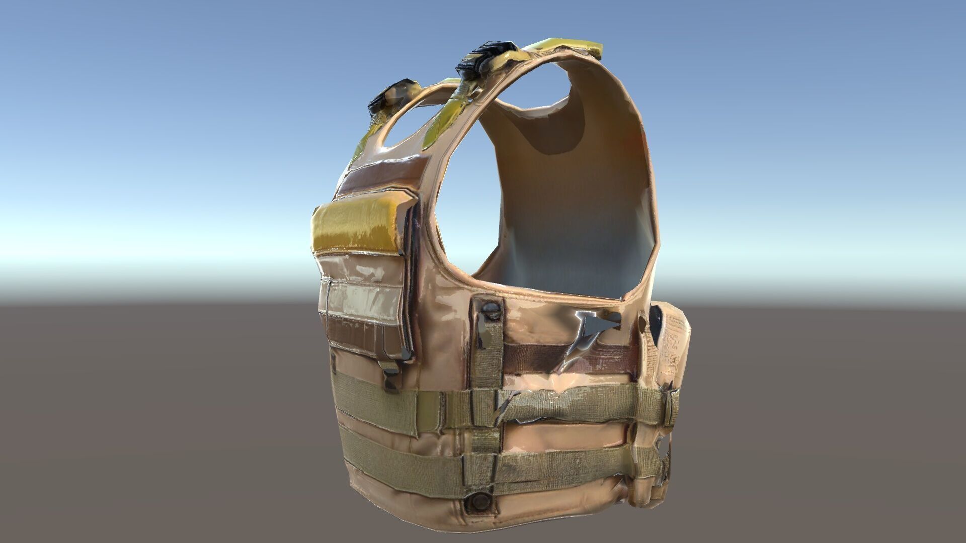 Tactical Vest D Model Pack for Game Development and Rendering Low-poly 3D model_31