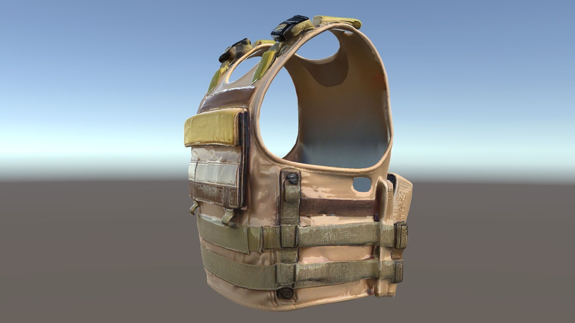 Tactical Vest D Model Pack for Game Development and Rendering Low-poly 3D model_22
