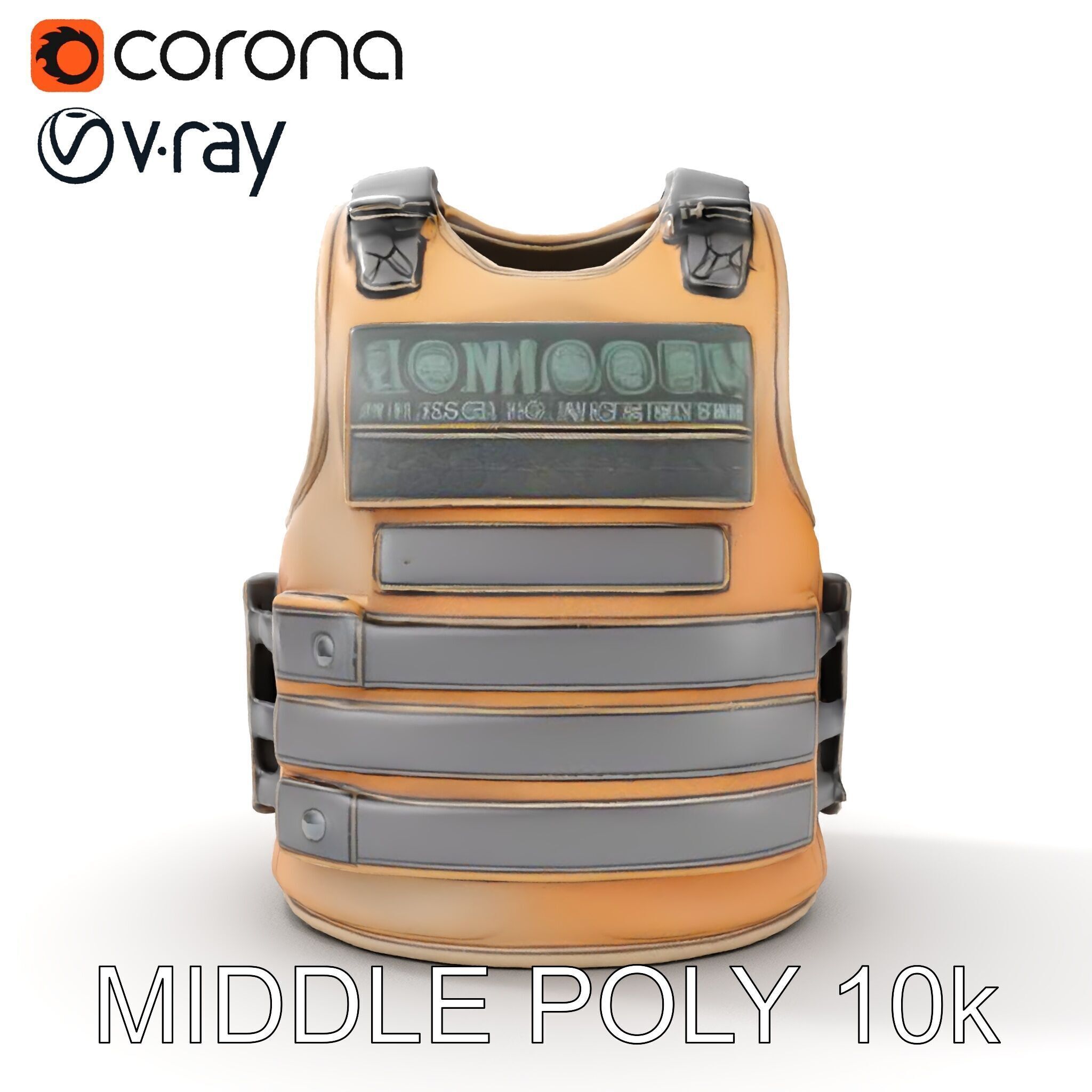 Tactical Vest D Model Pack Low-poly 3D model_25