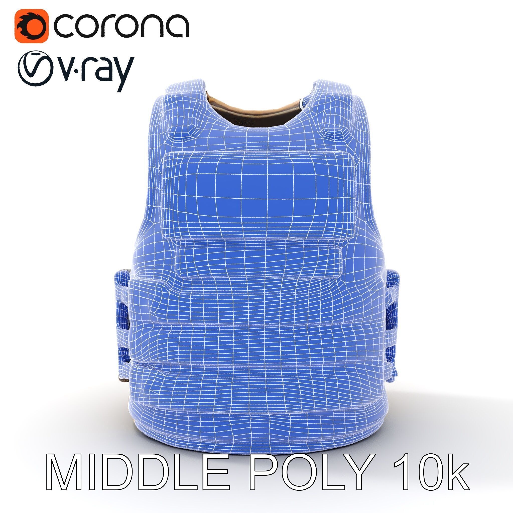 Tactical Vest D Model Pack Low-poly 3D model_31