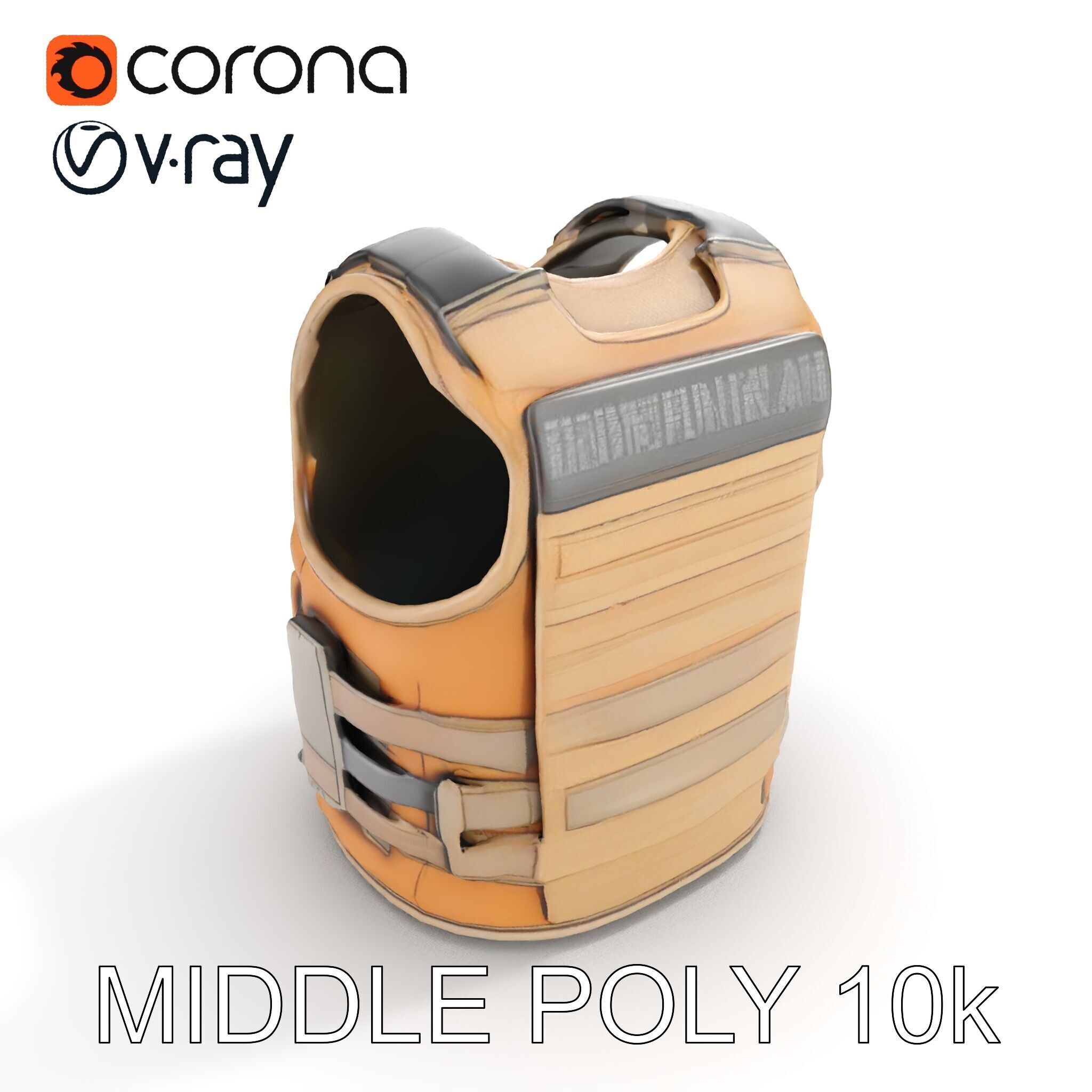 Tactical Vest D Model Pack Low-poly 3D model_33