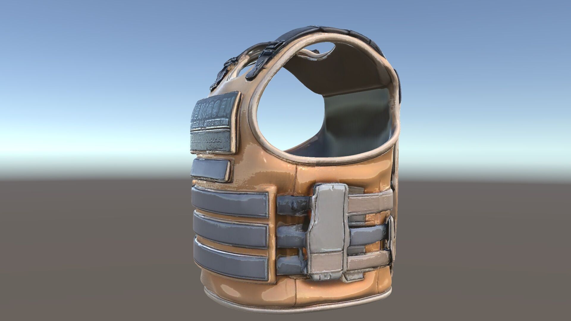 Tactical Vest D Model Pack Low-poly 3D model_5