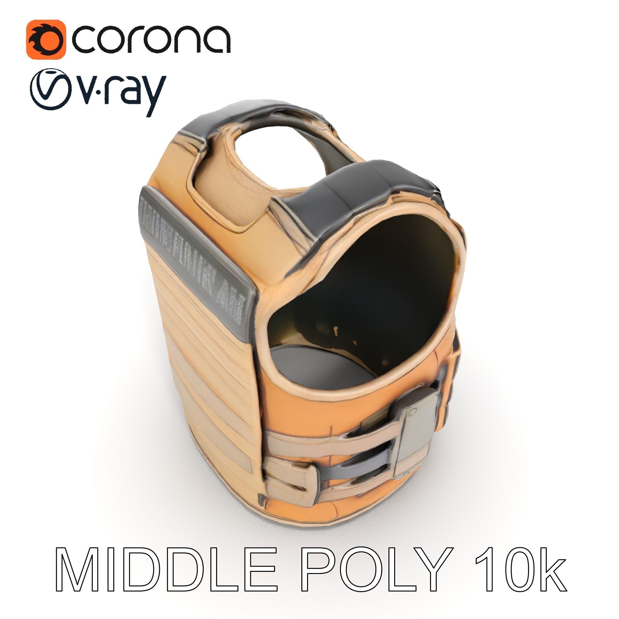 Tactical Vest D Model Pack Low-poly 3D model_22