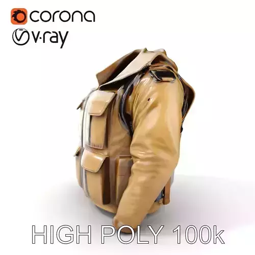 Tactical Jacket D Model Pack with PBR Textures