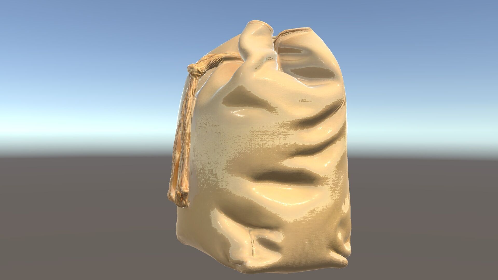 Versatile Canvas Drawstring Bag Model Pack Low-poly 3D model_6