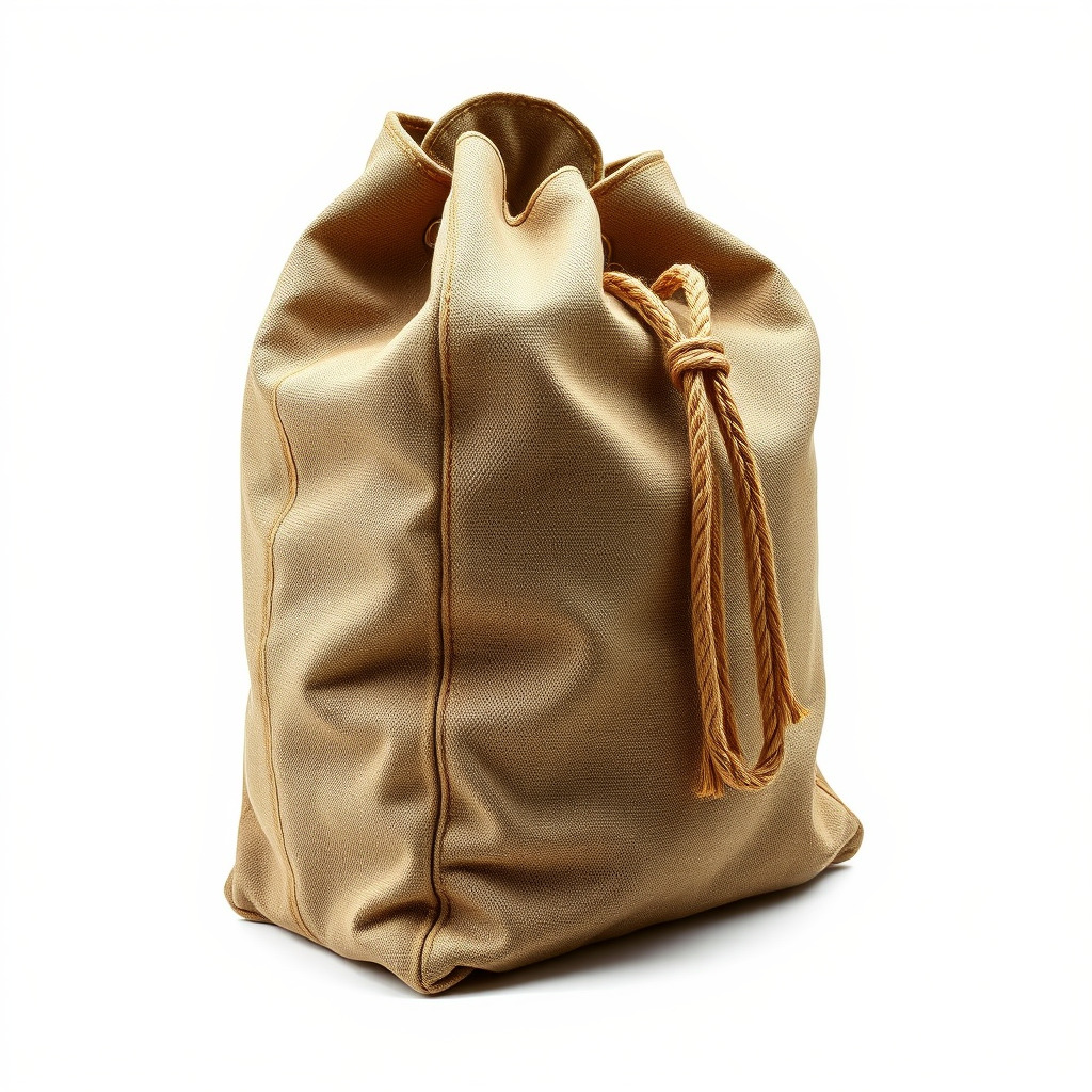 Versatile Canvas Drawstring Bag Model Pack Low-poly 3D model_2