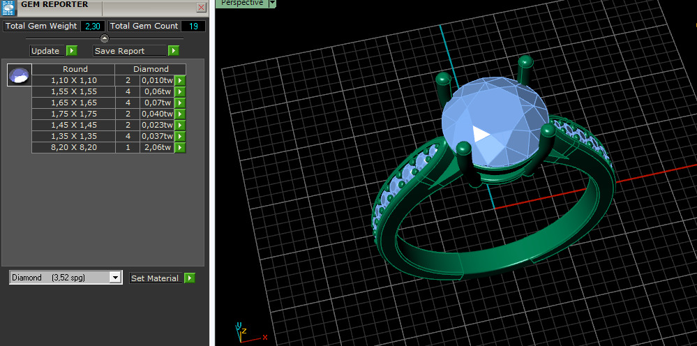 Solitaire ring Model 7529 3D print model_7