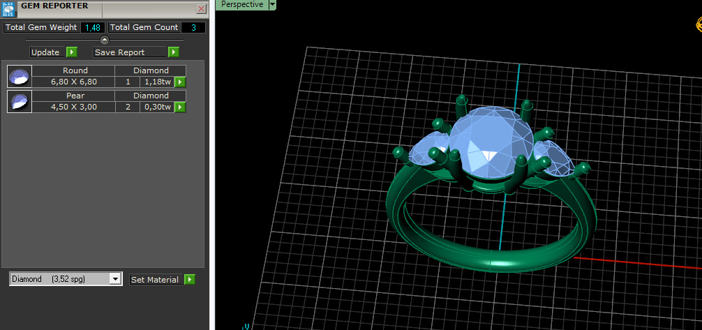 Ring Model 7519 3D print model_7