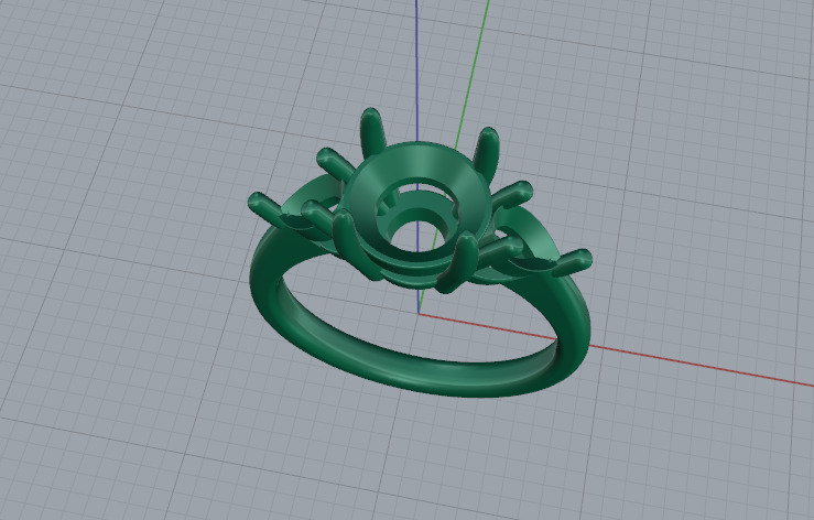 Ring Model 7519 3D print model_2