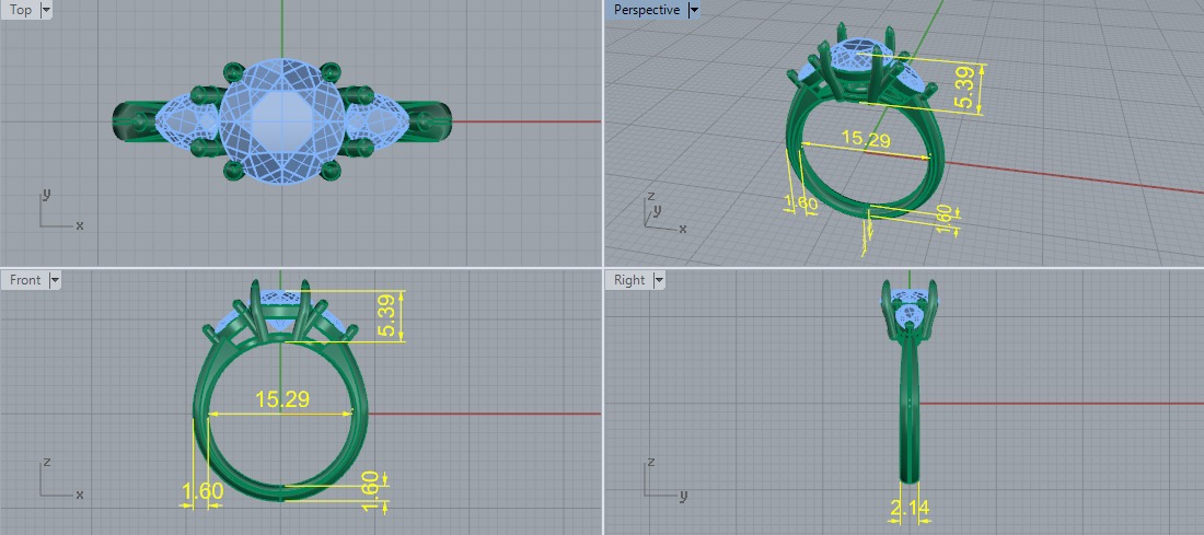 Ring Model 7519 3D print model_5