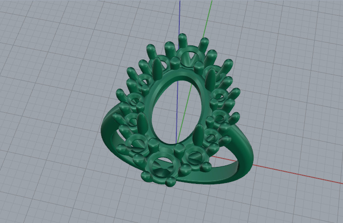 Ring Model 7503 3D print model_2