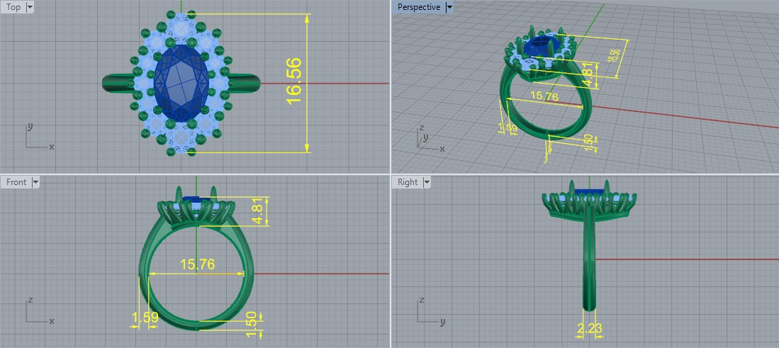 Ring Model 7503 3D print model_5