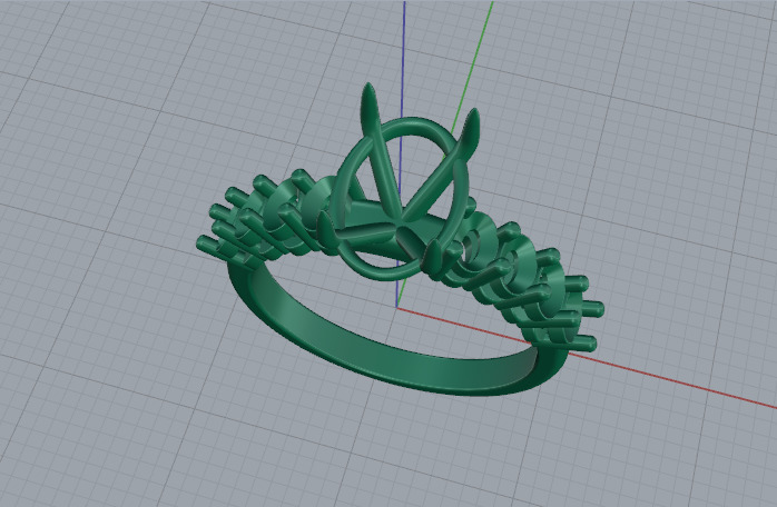 Ring oval Model 7502 3D print model_2