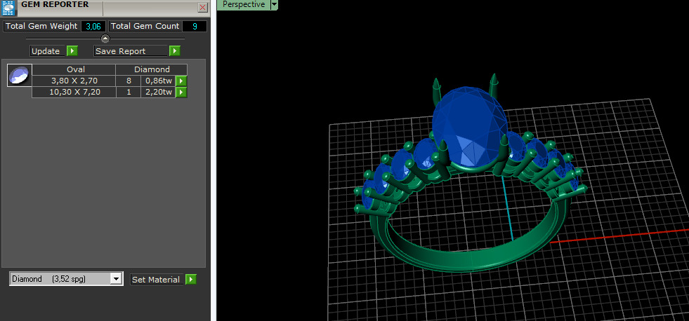 Ring oval Model 7502 3D print model_7
