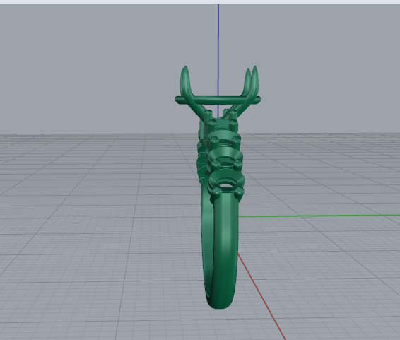 Ring oval Model 7502 3D print model_3