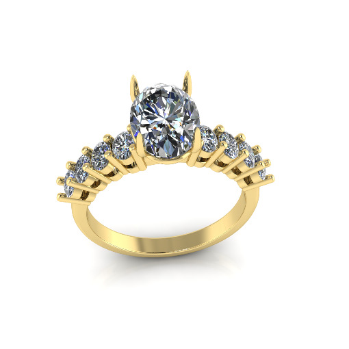 Ring oval Model 7502 3D print model_1